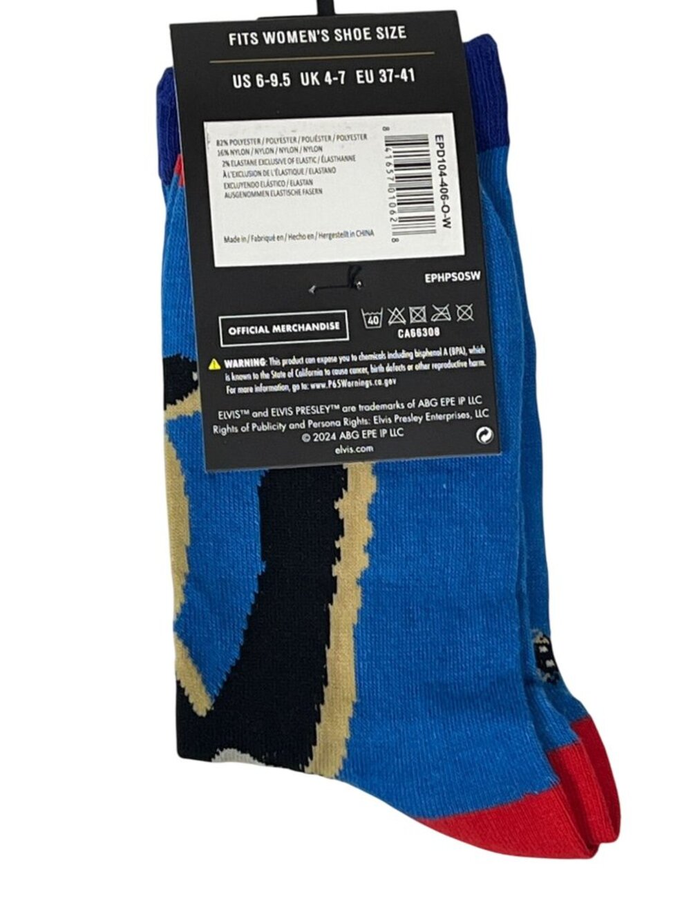 Blue Guitar Music Crew Socks Women’s 6-9.5 Novelty NWT - Picture 2 of 6